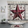 Star Print Shower Curtain For Celestial Bathroom Decor