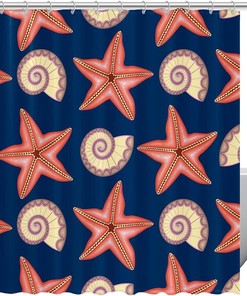 Star Shower Curtain for Contemporary Bathroom Decor