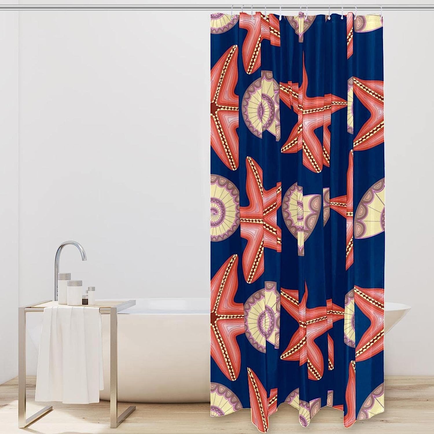 Star Shower Curtain for Contemporary Bathroom Decor