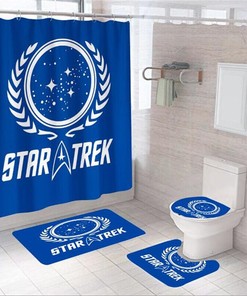 Star Themed Shower Curtain For Bathroom Decor