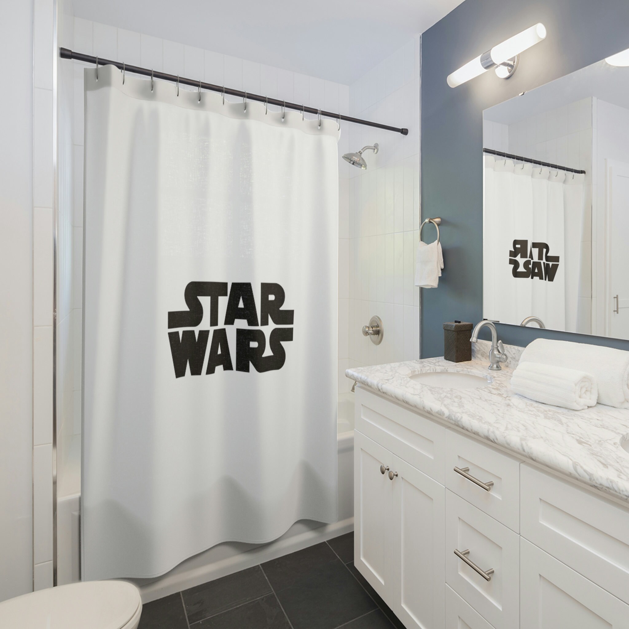 Star Wars Shower Curtain for Fans of the Epic Space Saga