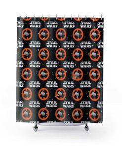 Star Wars Shower Curtain with Logo Design