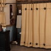 Star and Pip Primitive Pine Valley Quilts Shower Curtain 