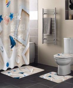 Starfish Anchor Beach Shower Curtains Full Size
