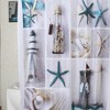 Starfish Pattern Shower Curtain Waterproof Fabric for a Decorative Bathroom Experience