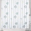 Starfish and Seashells Shower Curtain for Ocean Themed Bathroom