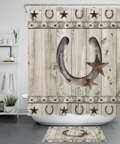 Starry Night Bathroom Curtain Design