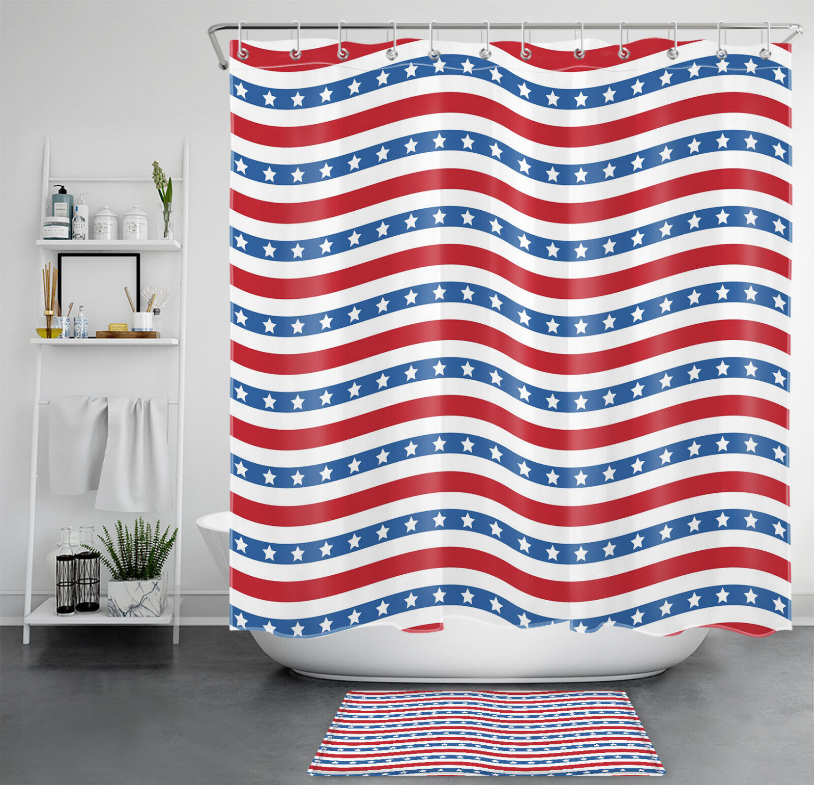 Starry Night Shower Curtain With Constellation Design