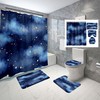 Starry Sky At Night Shower Curtain - Waterproof Design 