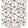 Starry Unicorn Print Shower Curtain with a waterproof pattern for a dreamy bathroom