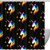 Starry Unicorn Shower Curtain for a Magical Bathroom Decor