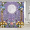 Stars And Moon Vine Duvet Heavy Fabric Waterproof Shower Curtain For Bathroom