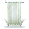 Stars And Snowflakes Christmas Shower Curtain - Waterproof Fabric Bathroom Decor