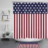 Stars And Stripes American Flag Waterproof Shower Curtain For Your Bathroom