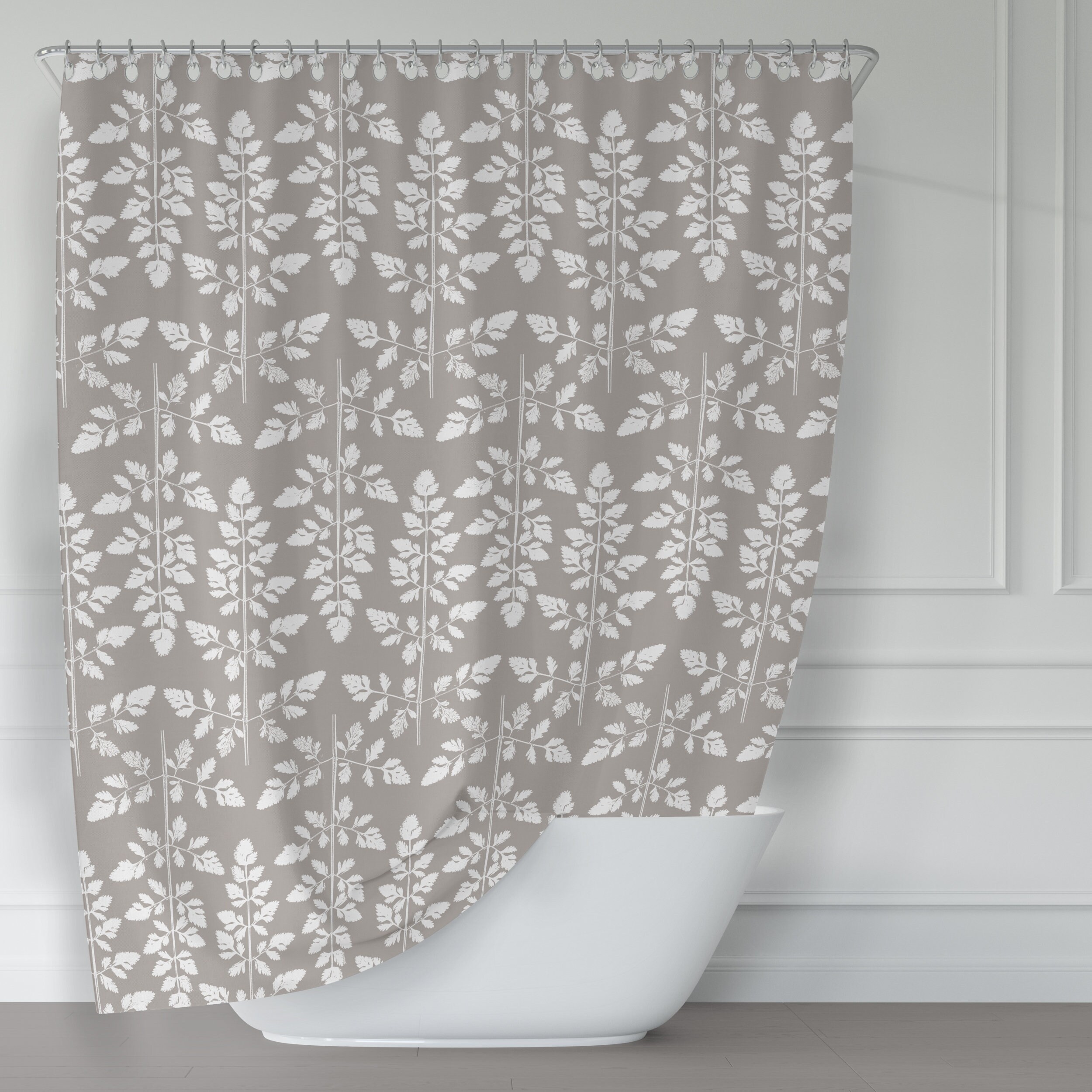 Stars Gray Background Cute Shower Curtain Bathroom Decoration With Starry Design