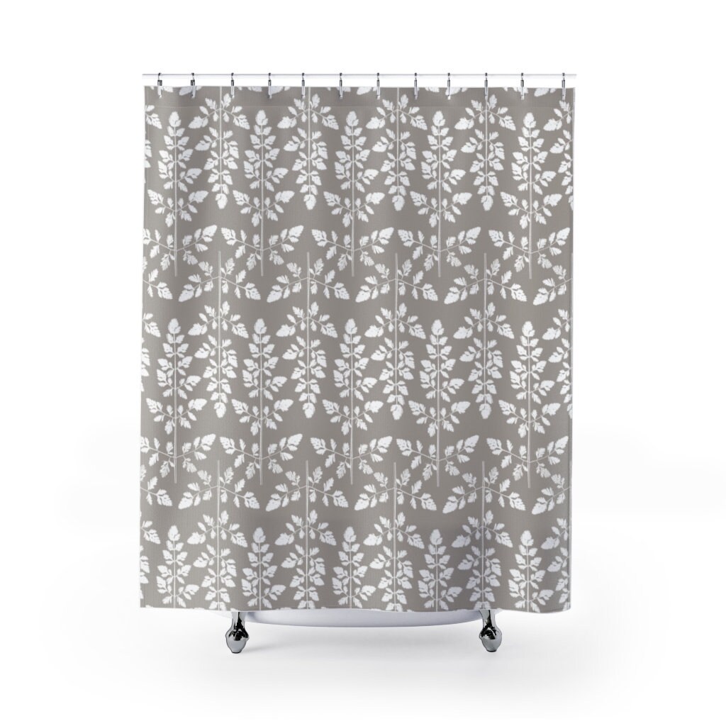Stars Gray Background Cute Shower Curtain Bathroom Decoration With Starry Design