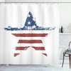Stars Stripes Print American Flag Shower Curtain For Your Bathroom