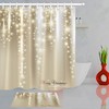 Stars and Glitter Christmas Shower Curtain for a Festive Bathroom