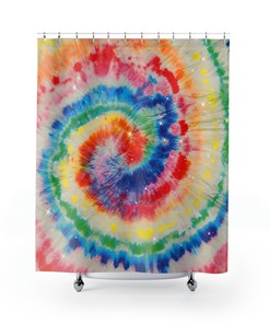 Stars and Smiling Moon Shower Curtain and Bathroom Mat Set
