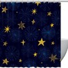 Stars and Snowflakes Waterproof Shower Curtain Bathroom Curtain