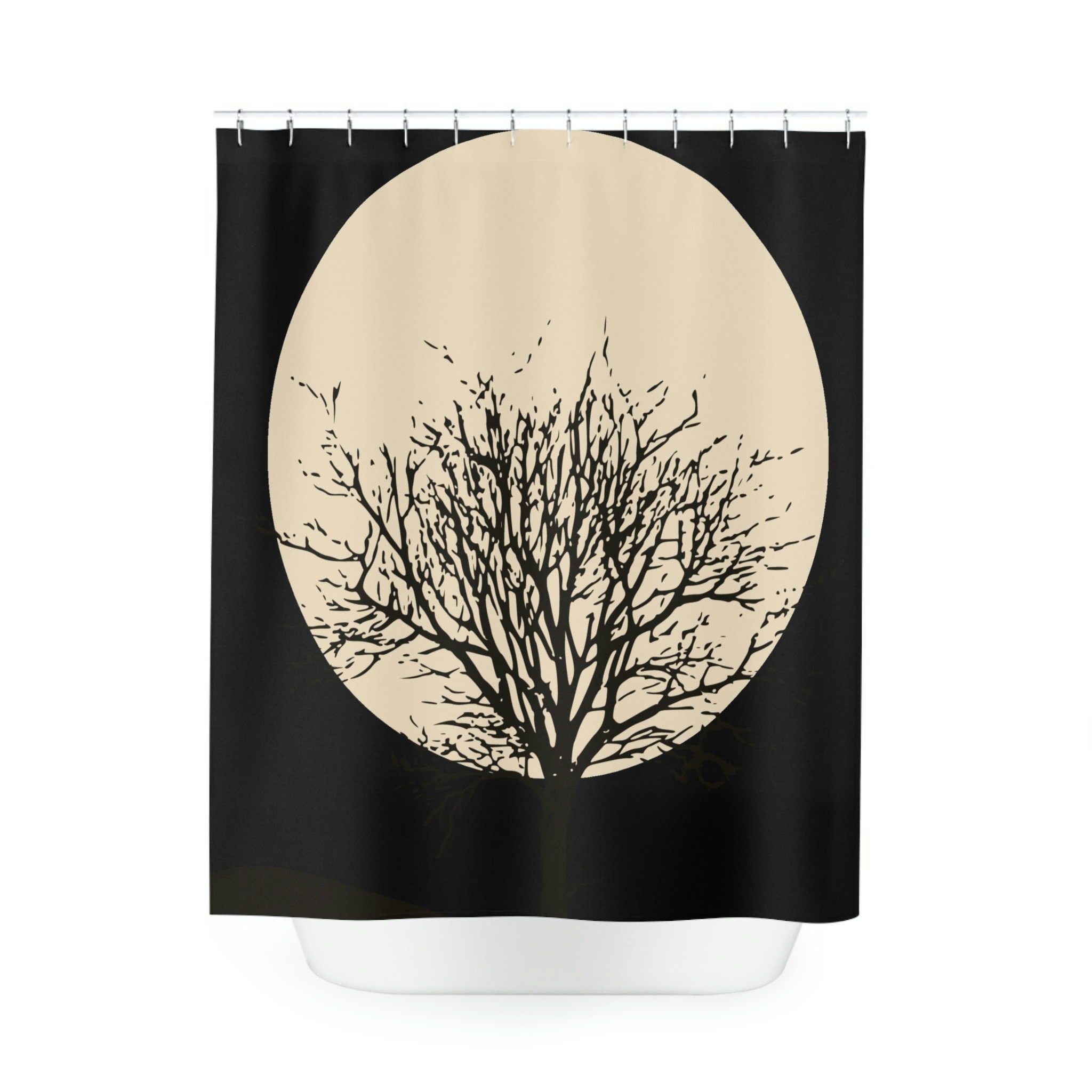 Statement Piece Boho Moon Shower Curtain To Elevate Bathroom Decor - Image 2