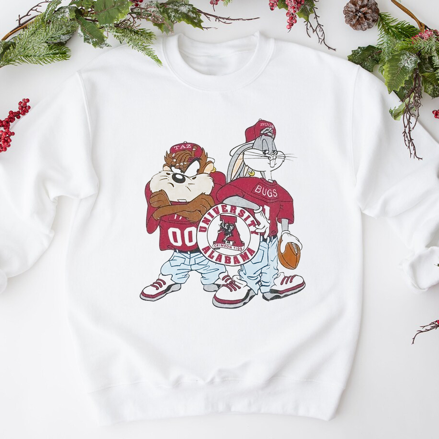Stay Classic and Unique with Vintage NCAA Alabama Crimson Tide Looney Tunes Shirt