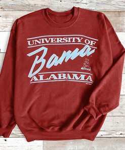 Stay Classic and Vintage with this Vintage 90s NCAA Alabama University ORIGINAL Crewneck Sweatshirt