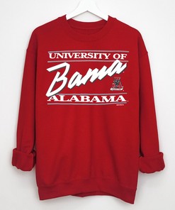 Stay Classic with NCAA - Alabama Crimson Tide Crew Neck Sweatshirt from 1990s