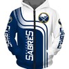 Stay Cozy And Show Your Loyalty With Nhl Hoodies Buffalo Sabres Zip Up Hoodies 3D Long Sleeve Gifts For Fans