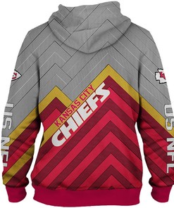 Stay Cozy And Stylish With This Kansas City Chiefs 3D Zip Hoodie Pullover Sizes S-5Xl