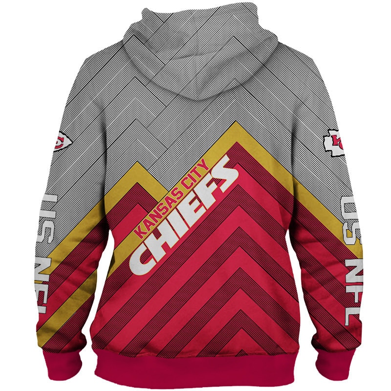 Stay Cozy And Stylish With This Kansas City Chiefs 3D Zip Hoodie Pullover Sizes S-5Xl