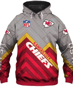 Stay Cozy And Stylish With This Kansas City Chiefs 3D Zip Hoodie Pullover Sizes S-5Xl