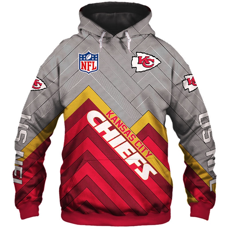 Stay Cozy And Stylish With This Kansas City Chiefs 3D Zip Hoodie Pullover Sizes S-5Xl