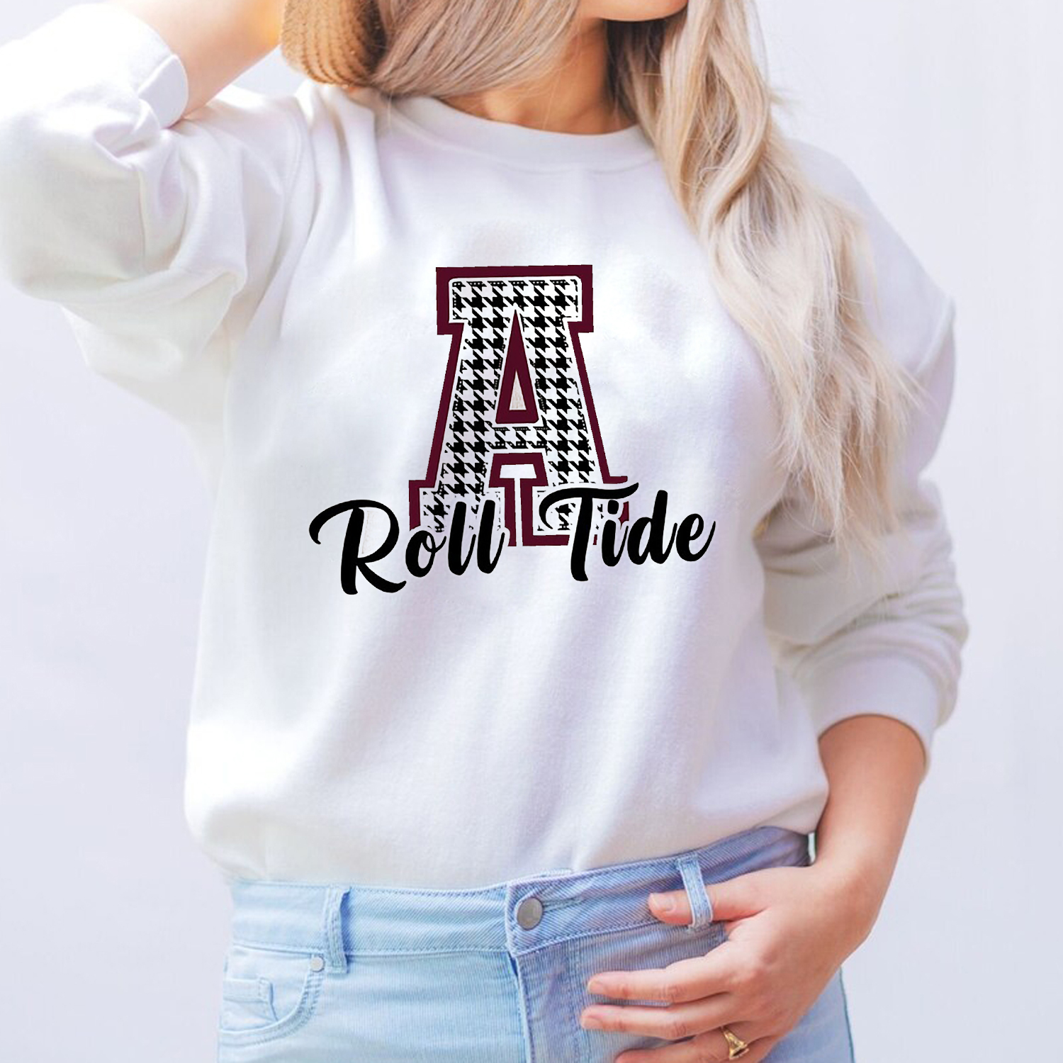 Stay Cozy and Stylish with Alabama Roll Tide Sweater featuring University of Alabama Football Team Design