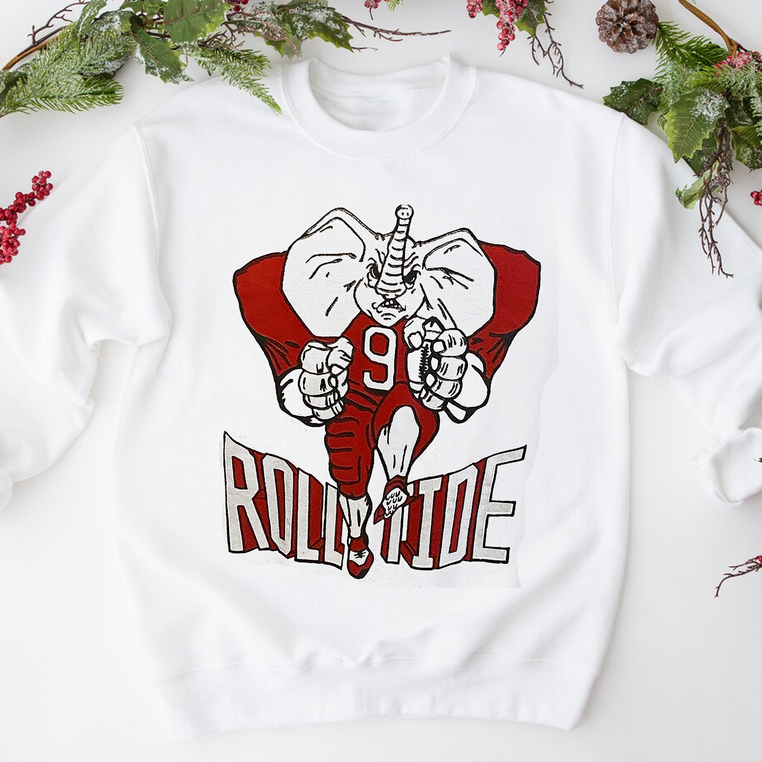 Stay Cozy and Stylish with Vintage University of Alabama Roll Tide NCAA College 1980s Crewneck Sweatshirt