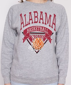 Stay Cozy and Stylish with this Alabama Sweatshirt featuring Alabama Basketball Design