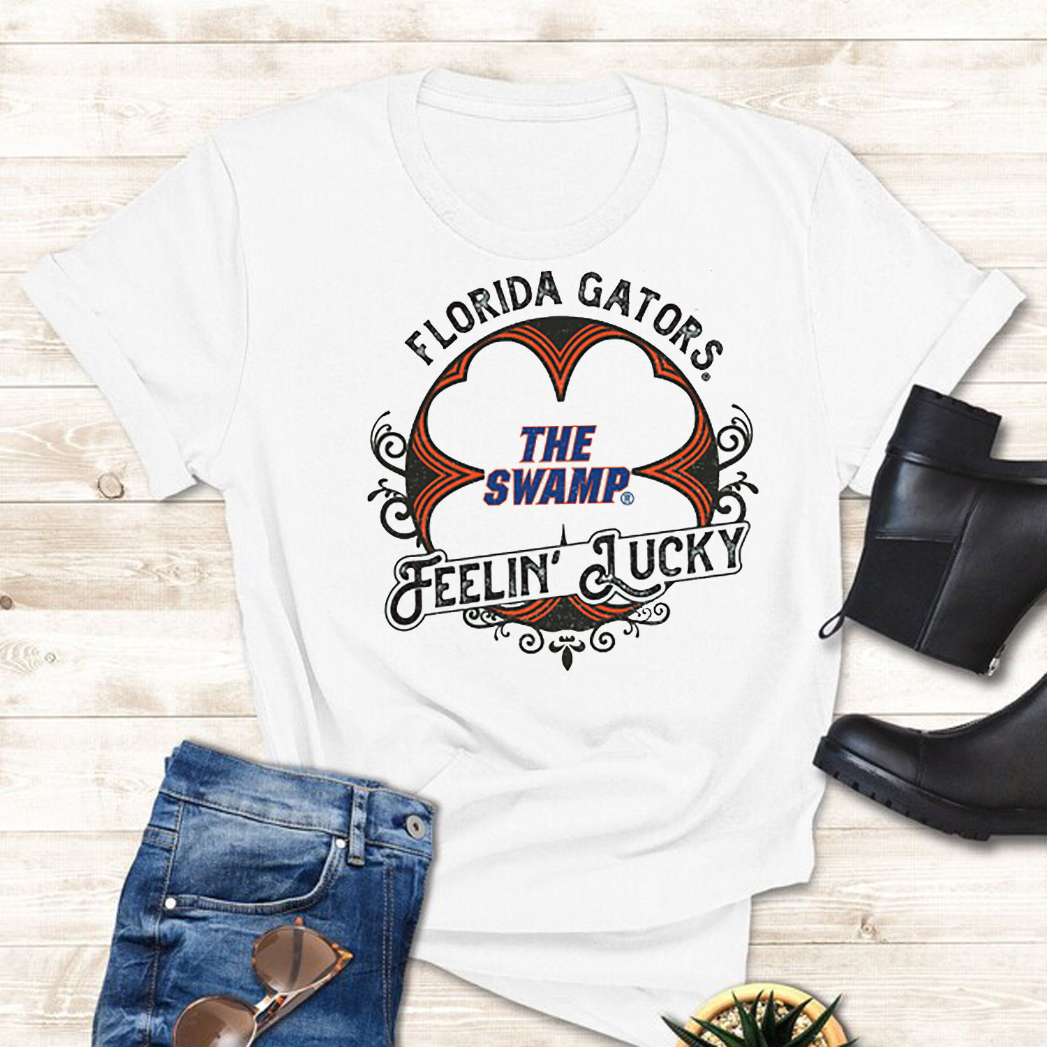 Stay Snug with The Swamp Florida Gators Sweatshirts Feelin Lucky Edition