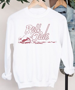 Stay Warm And Stylish With Retro Roll Tide Sweatshirt