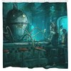 Steampunk Kraken Shower Curtain for a Unique Bathroom Look.