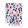 Step into a Beautiful Flower Garden with Watercolor Floral Bath Curtain, Perfect for Farmhouse Style