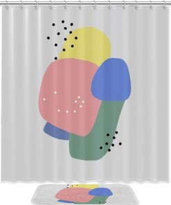 Stone Mushroom Shower Curtain For A Natural Bathroom