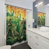 Street Fighter Ii Gaming Theme Shower Curtain