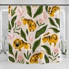 Striking Tiger Print Shower Curtain For Bold And Daring Bathroom Decor