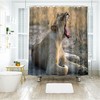 Striking Tiger Print Shower Curtain For Bold And Daring Bathroom Decor