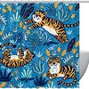 Striking Tiger Shower Curtain for Bold Bathroom Decor