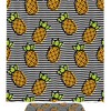 Striped Pineapple Fruit Shower Curtain Set For Colorful Bathrooms