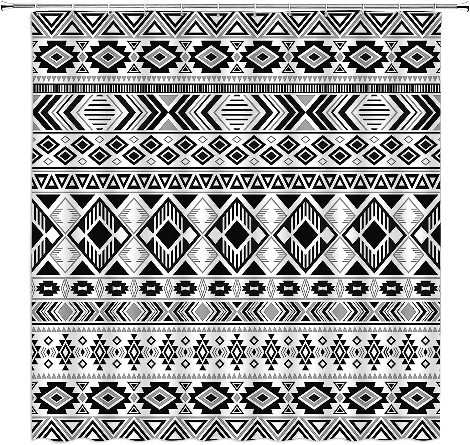 Striped Southwest Native American Shower Curtain