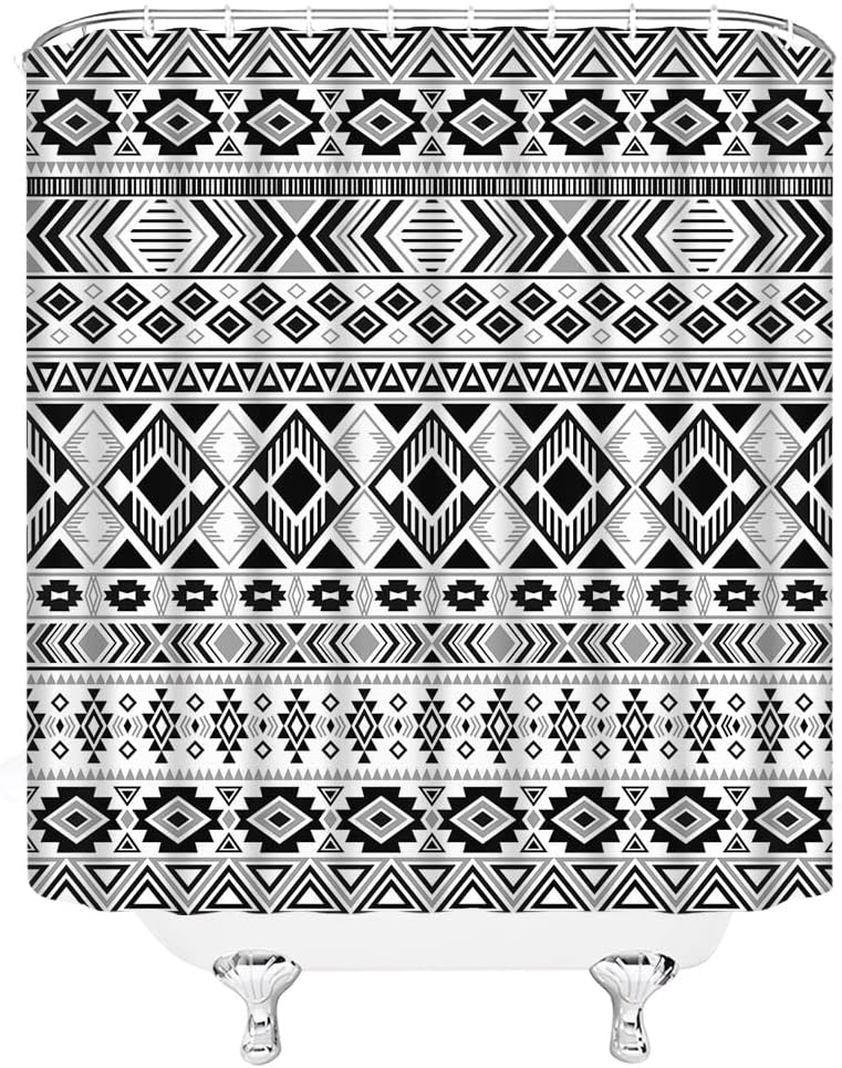Striped Southwest Native American Shower Curtain - Image 2