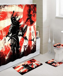 Stunning Anime Sun Shower Curtains Set For Anime Fans