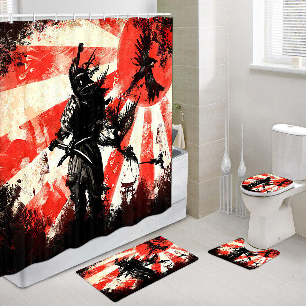 Stunning Anime Sun Shower Curtains Set For Anime Fans